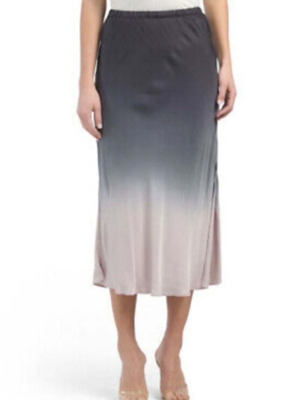 Young Fabulous & Broke Ombre grey, light pink slip skirt, size  medium